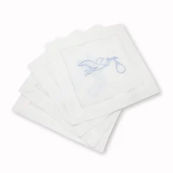 Chefanie Stork Cocktail Napkins (4)| Cocktail Napkins