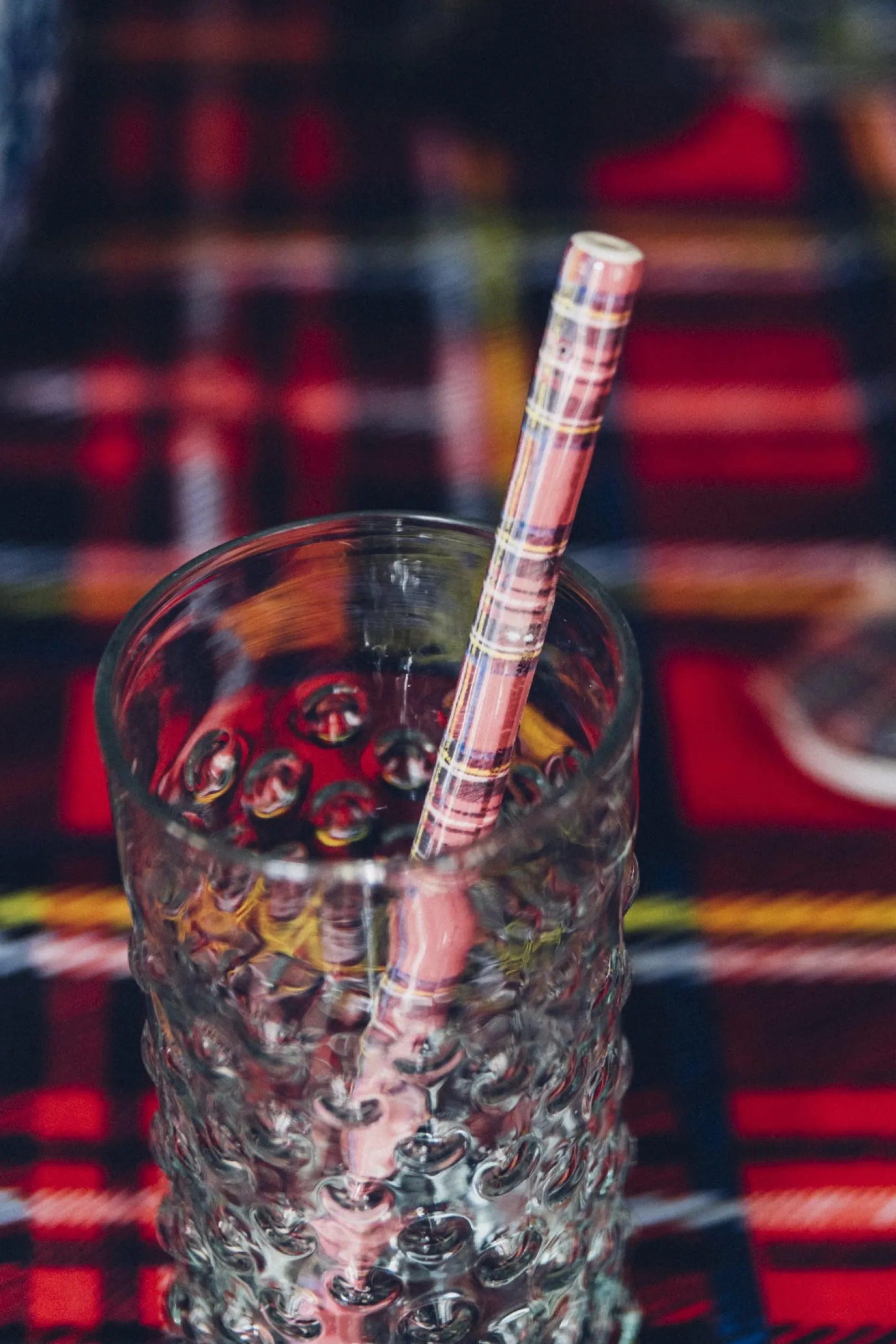 Chefanie Tartan Ceramic Straws (4)| Straws