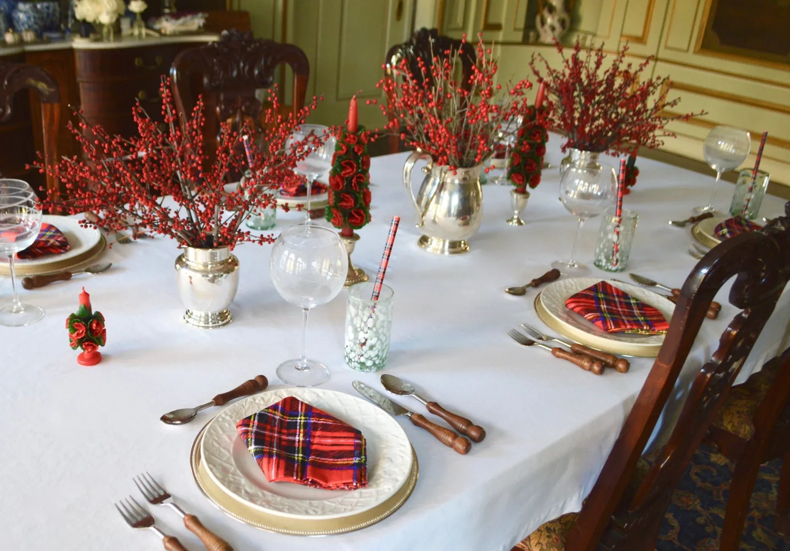 Chefanie Tartan Napkins (4)| Dinner Napkins