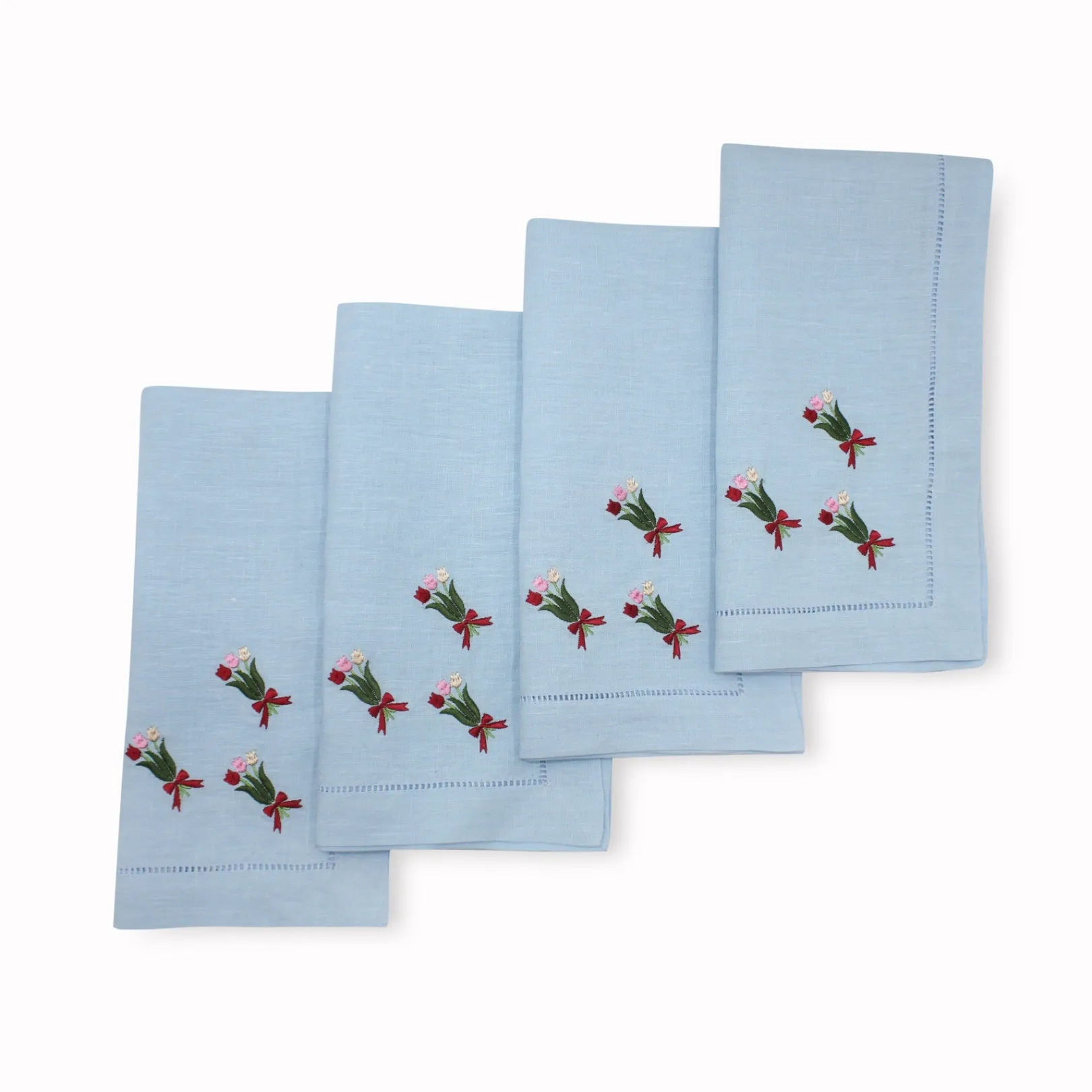 Chefanie Tulip Bouquet Dinner Napkins (4)| Dinner Napkins