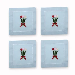 Chefanie Tulip Cocktail Napkins (4)| Cocktail Napkins