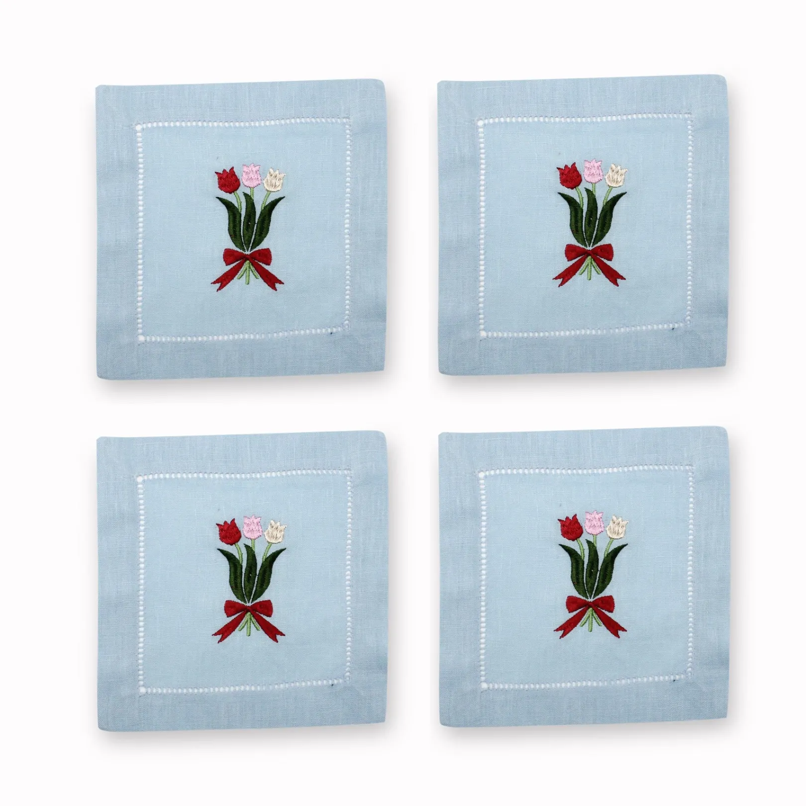 Chefanie Tulip Cocktail Napkins (4)| Cocktail Napkins