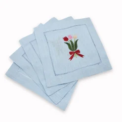 Chefanie Tulip Cocktail Napkins (4)| Cocktail Napkins