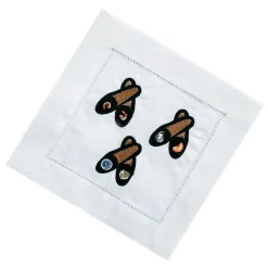 Chefanie Tuxedo Slipper Cocktail Napkins (4)| Cocktail Napkins