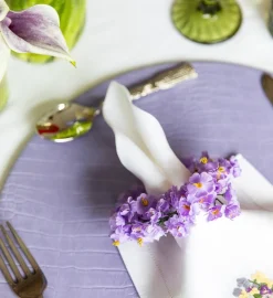 Chefanie Violet Napkin Rings (4)| Napkin Rings