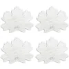 Chefanie White Leaf Cocktail Napkins (4)| Cocktail Napkins