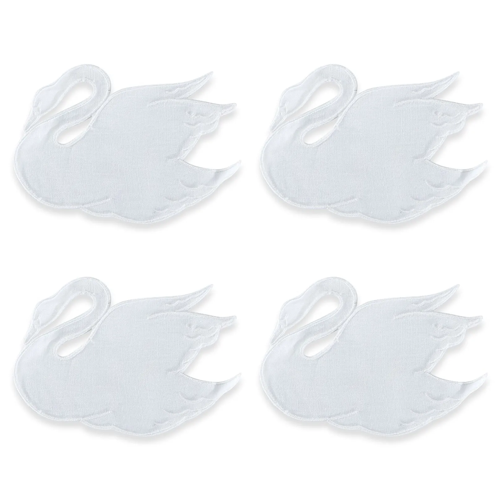 Chefanie White Swan Cocktail Napkins (4)| Cocktail Napkins