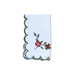 Chefanie Winter Clover Dinner Napkins (4)| Dinner Napkins