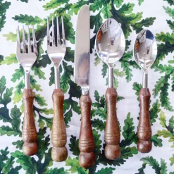 Chefanie Wood Handle Flatware| Flatware