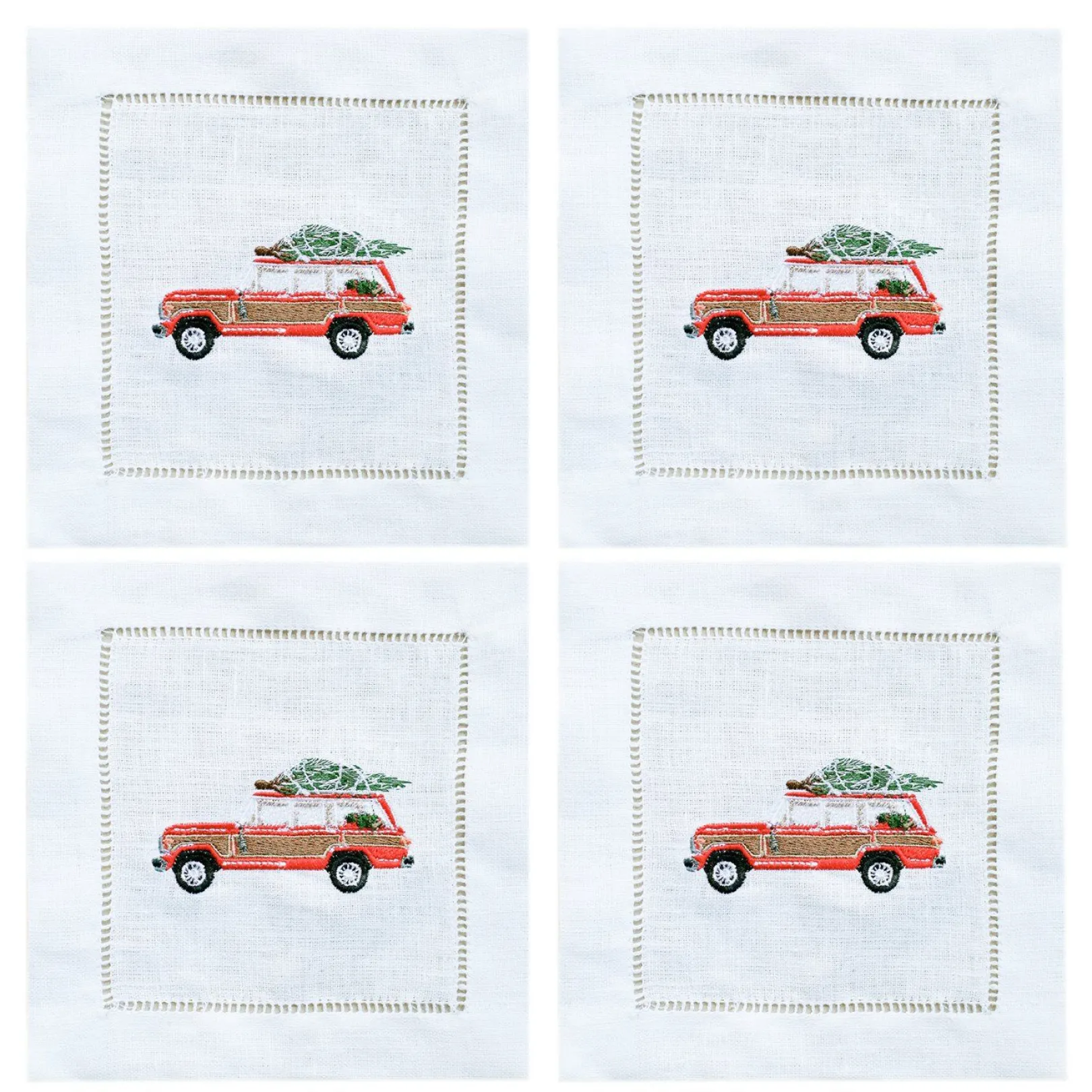 Chefanie Woody Tree Cocktail Napkins (4)| Cocktail Napkins