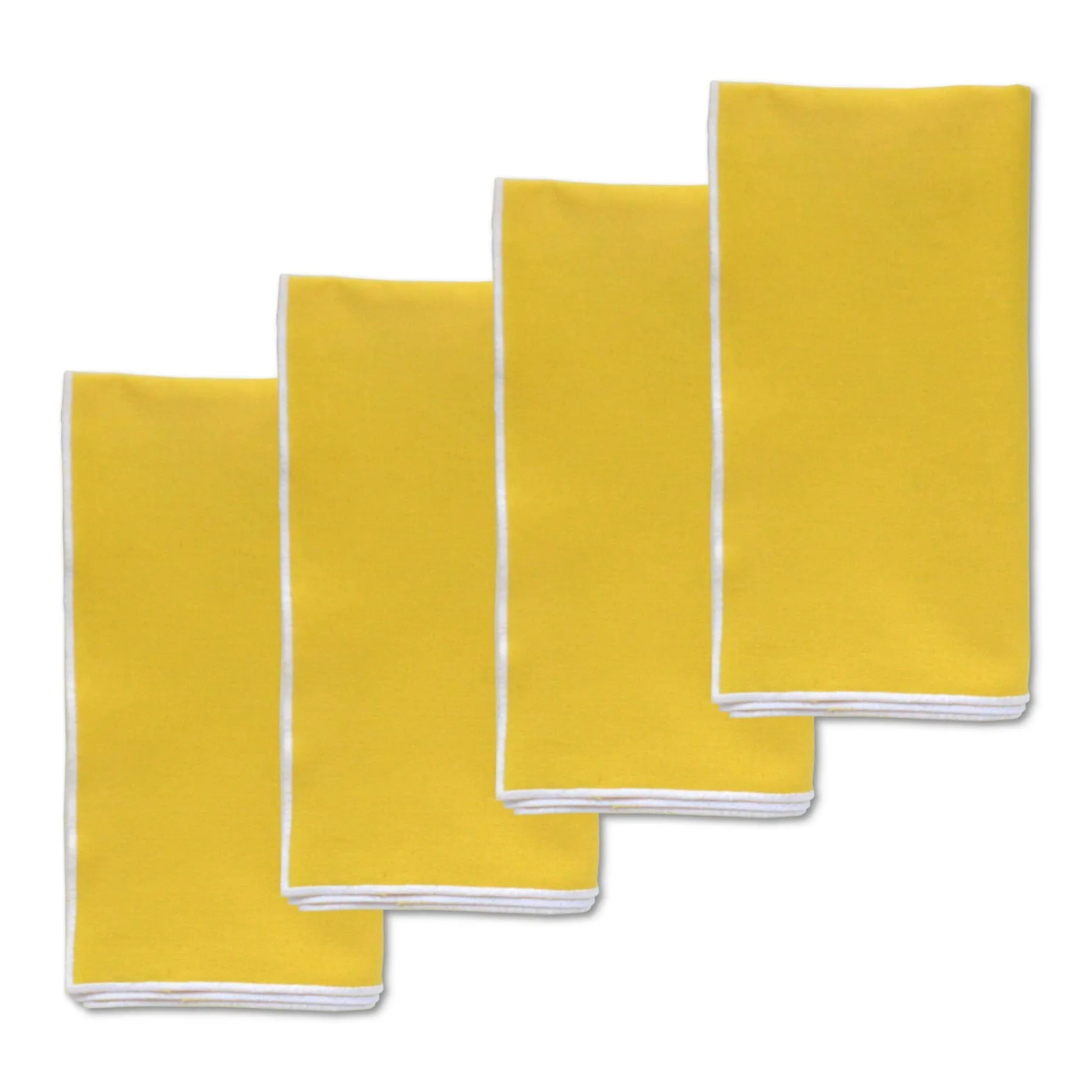 Chefanie Yellow Linen Dinner Napkins (4)| Dinner Napkins