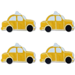 Chefanie Yellow Taxi Cocktail Napkins (4)| Cocktail Napkins
