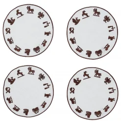 Chefanie Zodiac Wheel Cocktail Napkins (4)| Cocktail Napkins