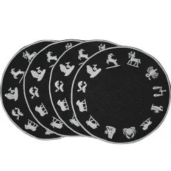 Chefanie Zodiac Wheel Cocktail Napkins (4)| Cocktail Napkins