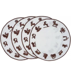 Chefanie Zodiac Wheel Cocktail Napkins (4)| Cocktail Napkins