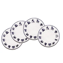 Chefanie Zodiac Wheel Cocktail Napkins (4)| Cocktail Napkins