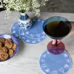 Chefanie Zodiac Wheel Cocktail Napkins (4)| Cocktail Napkins